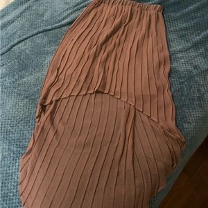 High low salmon pink skirt size M